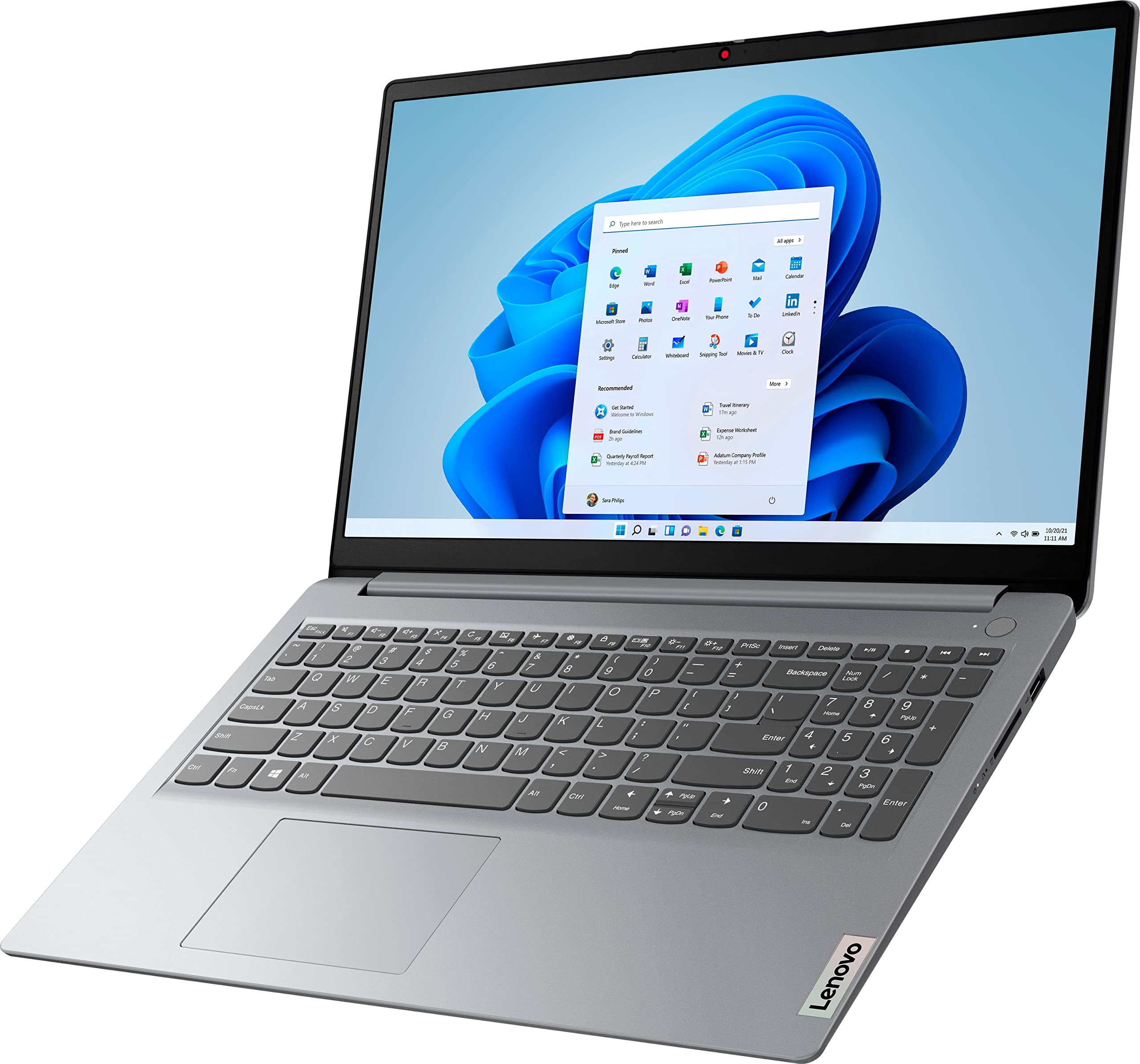 Notebook Lenovo IdeaPad 1 15.6" FHD IPS, AMD Ryzen 5 7520U 2 2.8 /4.3GHz, 8GB LPDDR5-5500